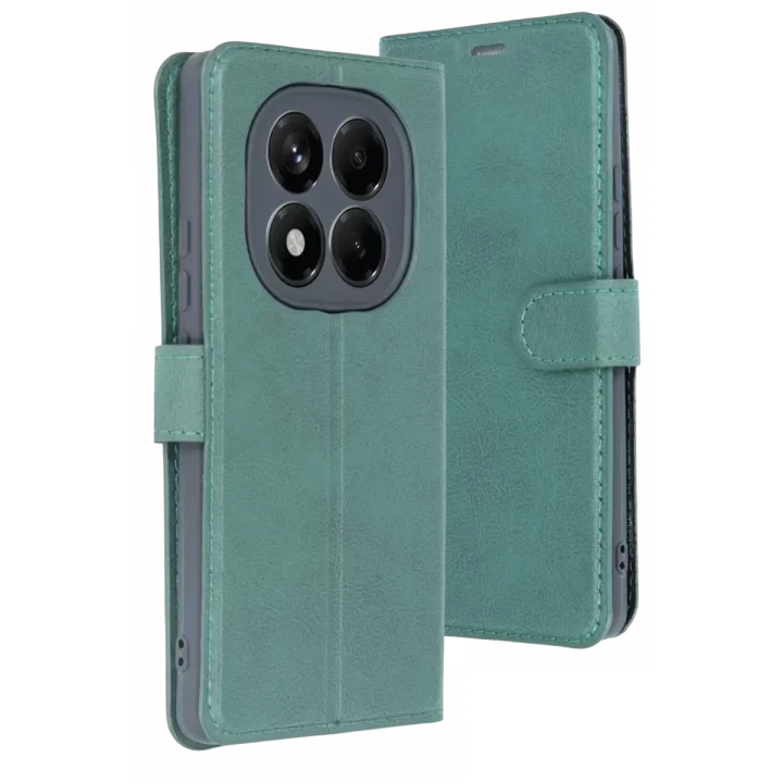 Mey İthalat®   Redmi Note 15 Pro 5G Trend S Plus Kapaklı Kılıf - Yeşil
