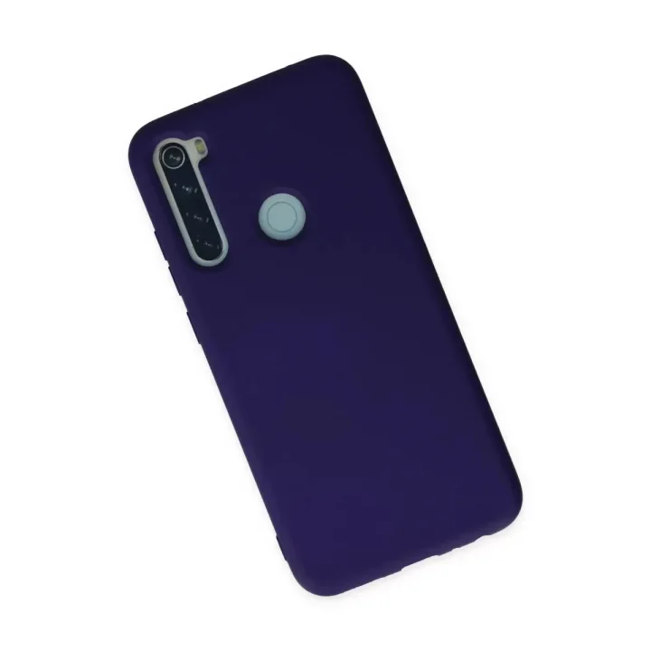 Mey İthalat®   Redmi Note 8 Kılıf Nano içi Kadife Silikon - Mor
