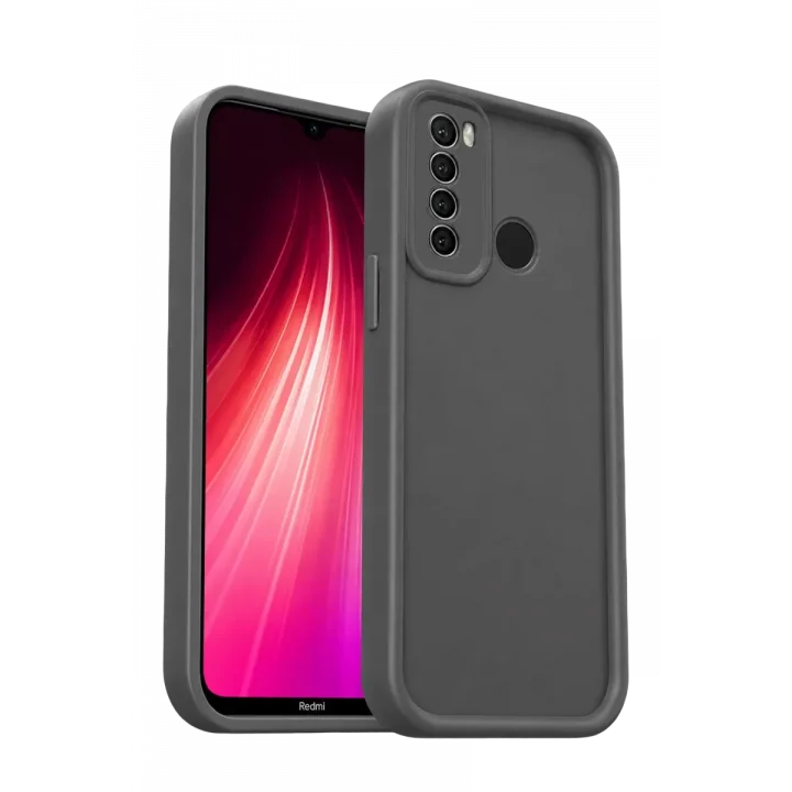 Mey İthalat®   Redmi Note 8 Kılıf Viera Silikon - Gri