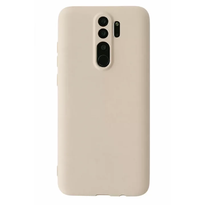 Mey İthalat®   Redmi Note 8 Pro Kılıf First Silikon - Krem