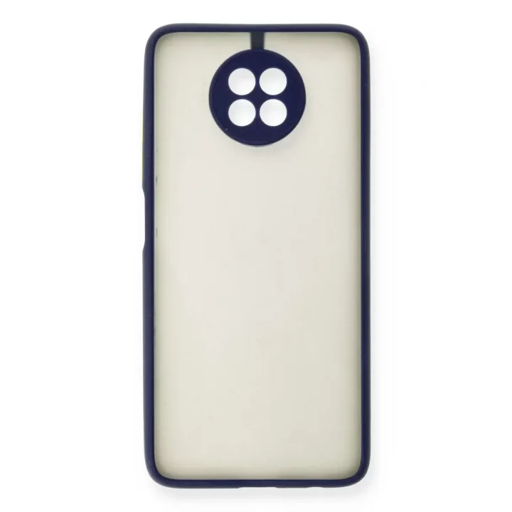 Mey İthalat®   Redmi Note 9 5G Kılıf Montreal Silikon Kapak - Lacivert