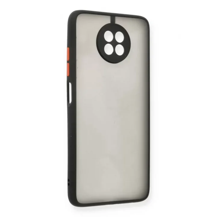 Mey İthalat®   Redmi Note 9 5G Kılıf Montreal Silikon Kapak - Siyah