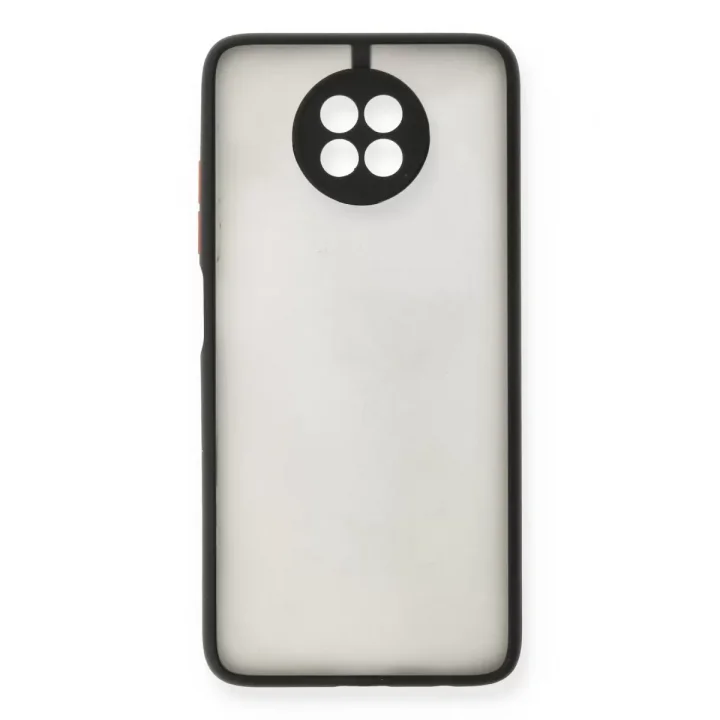 Mey İthalat®   Redmi Note 9 5G Kılıf Montreal Silikon Kapak - Siyah