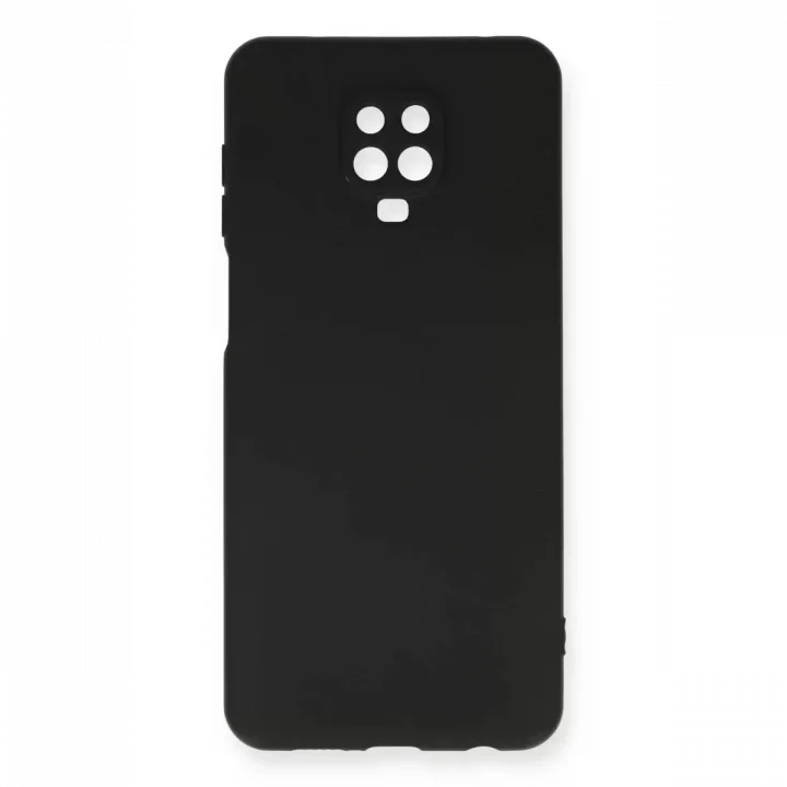 Mey İthalat®   Redmi Note 9 Pro Kılıf Nano içi Kadife Silikon - Siyah