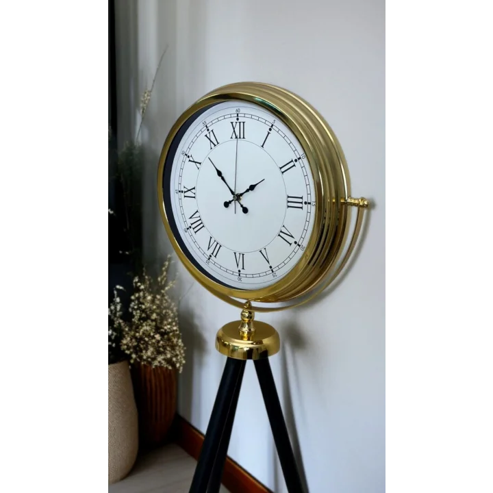 Mey İthalat® Regal Gold Tripod Ayaklı Saat