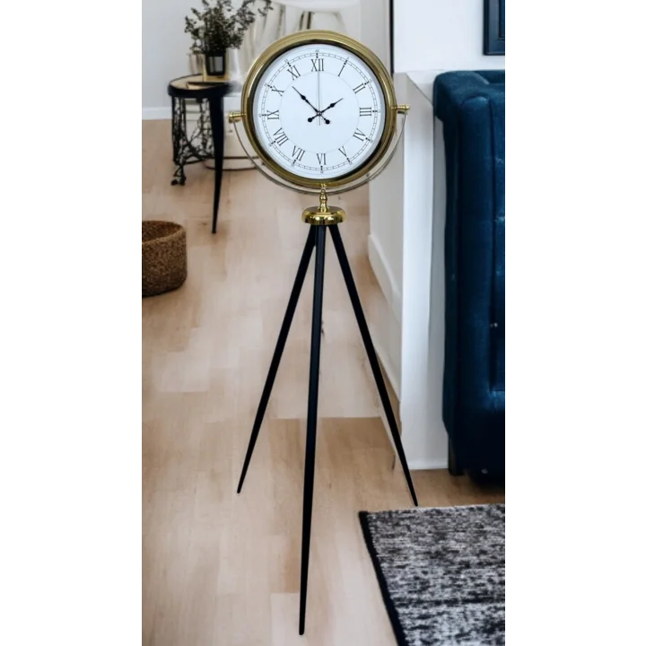 Mey İthalat® Regal Gold Tripod Ayaklı Saat