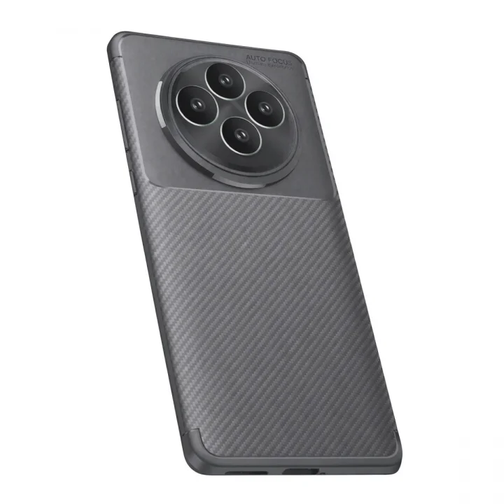 Mey İthalat®   Reno 11 FS Kılıf Auto Focus Karbon Kapak - Gri