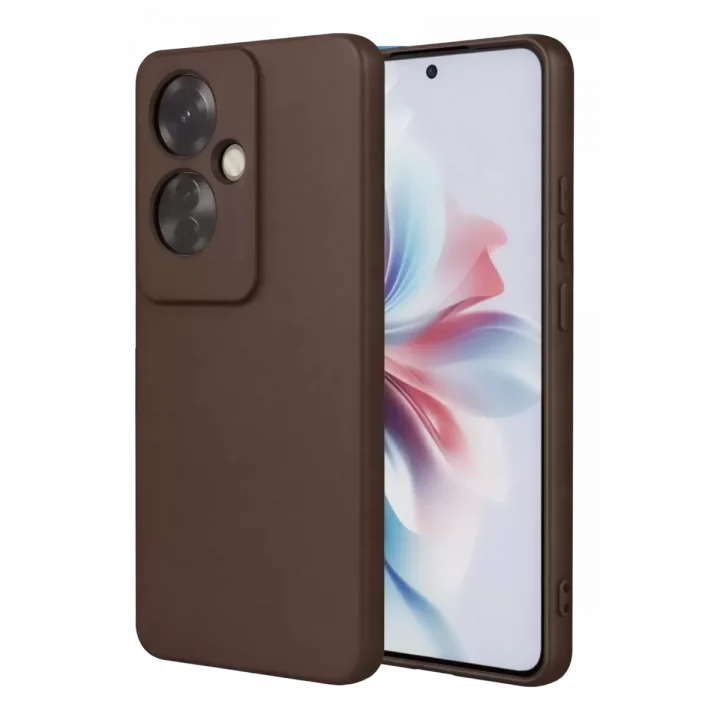 Mey İthalat®   Reno 11F Kılıf First Silikon - Kahverengi