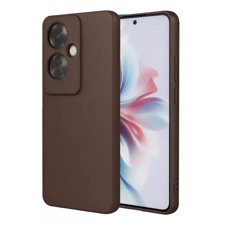 Mey İthalat®   Reno 11F Kılıf First Silikon - Kahverengi