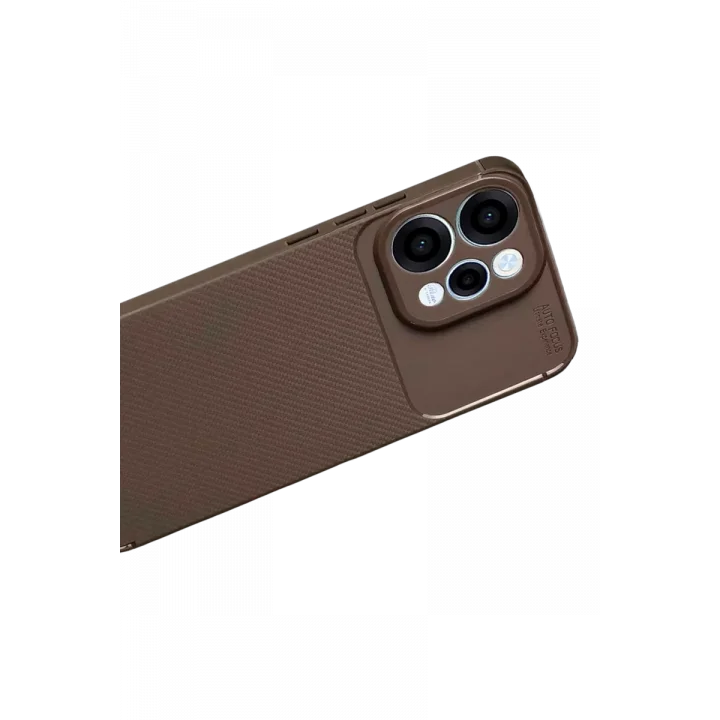 Mey İthalat®   Reno 15 Auto Focus Karbon Kapak - Kahverengi