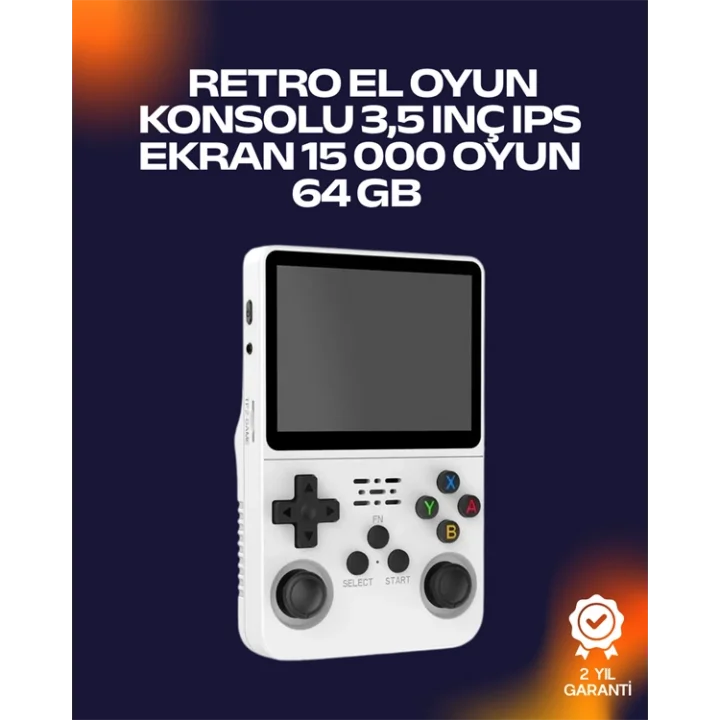 Mey İthalat® Retro Oyun Cihazı – Çift MicroSD Desteği, Çoklu Platform Uyumu, 3200 mAh Batarya