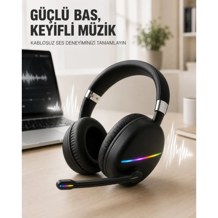 Mey İthalat® RGB SİYAH KULAKLIK MAX-17