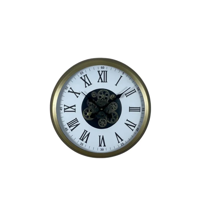 Mey İthalat® Roma Elegance Eskitme 60 Cm Çarklı Duvar Saati