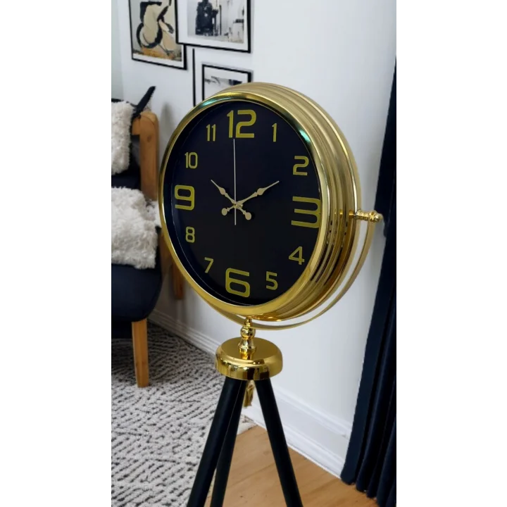 Mey İthalat® Royal Gold Tripod Ayaklı Saat