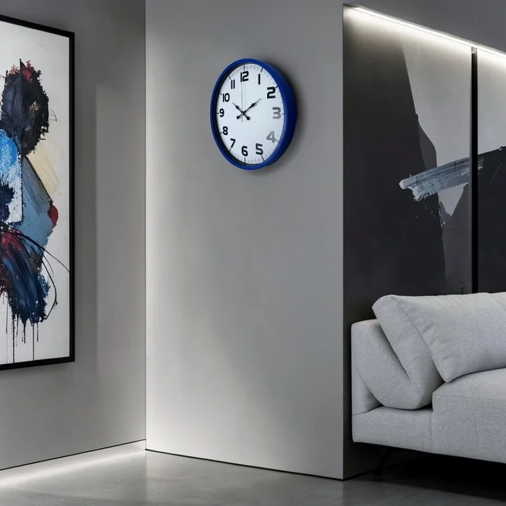 Mey İthalat® Royal Lacivert 36 Cm Duvar Saati