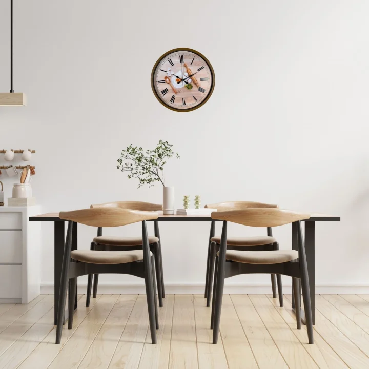 Mey İthalat® Rustic Bakery Kitchen Kahverengi 36 Cm Duvar Saati