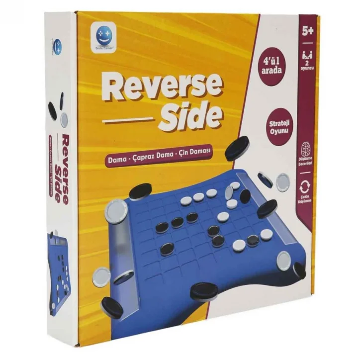 Mey İthalat® S00004759 ZEKA OYUNU REVERSİDE SIDE 4Ü 1 ARADA KUTU OYUNU