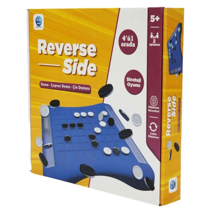 Mey İthalat® S00004759 ZEKA OYUNU REVERSİDE SIDE 4Ü 1 ARADA KUTU OYUNU