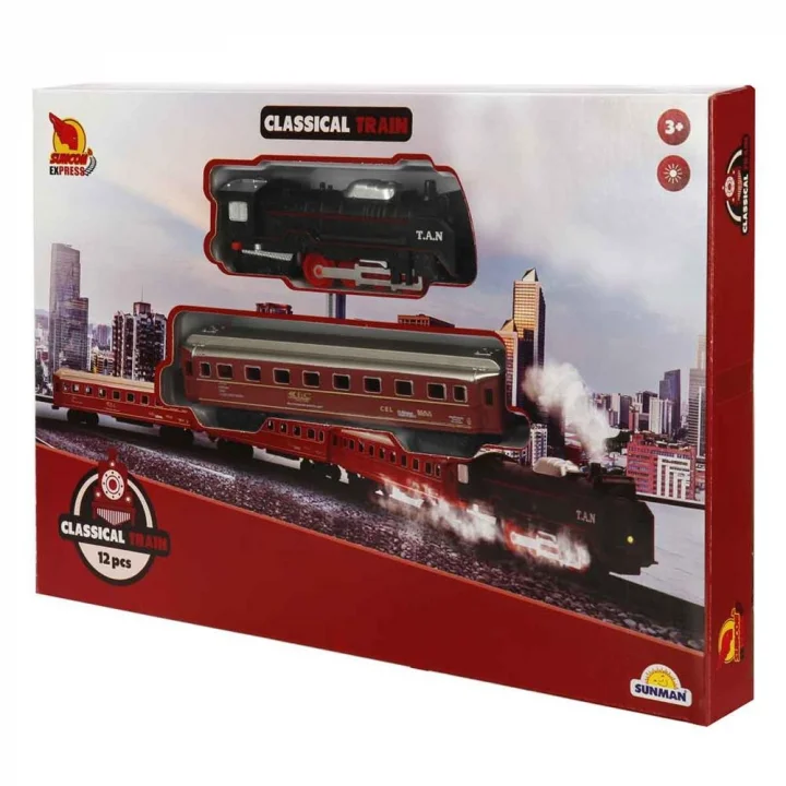 Mey İthalat® S02005070 TREN SET 14 PRÇ KÇK IŞIKLI -SUN