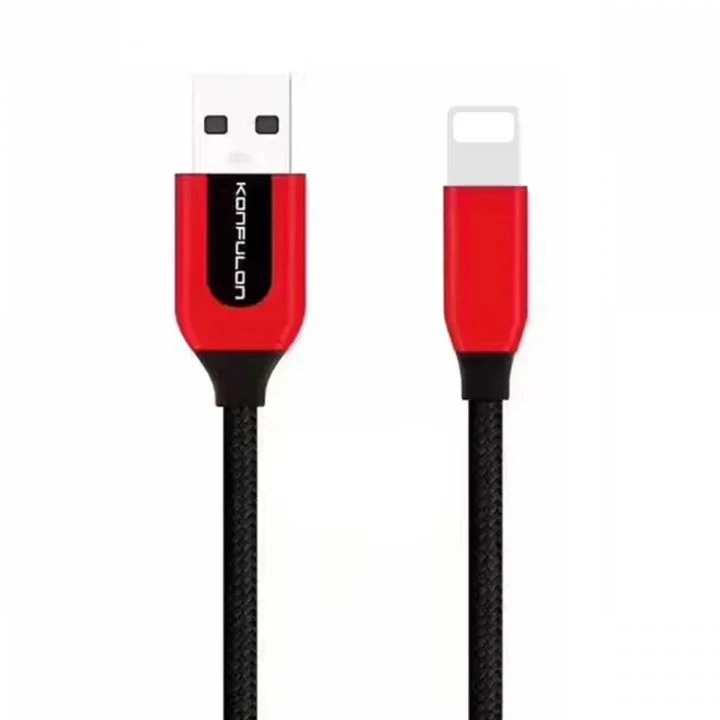 Mey İthalat®  S51 Lightning Kablo iphone Uyumlu 1M 3A - Kırmızı