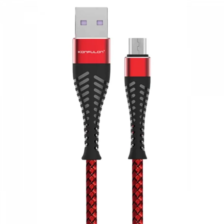Mey İthalat®  S61 Micro USB Kablo 1.2M 2.1A - Kırmızı