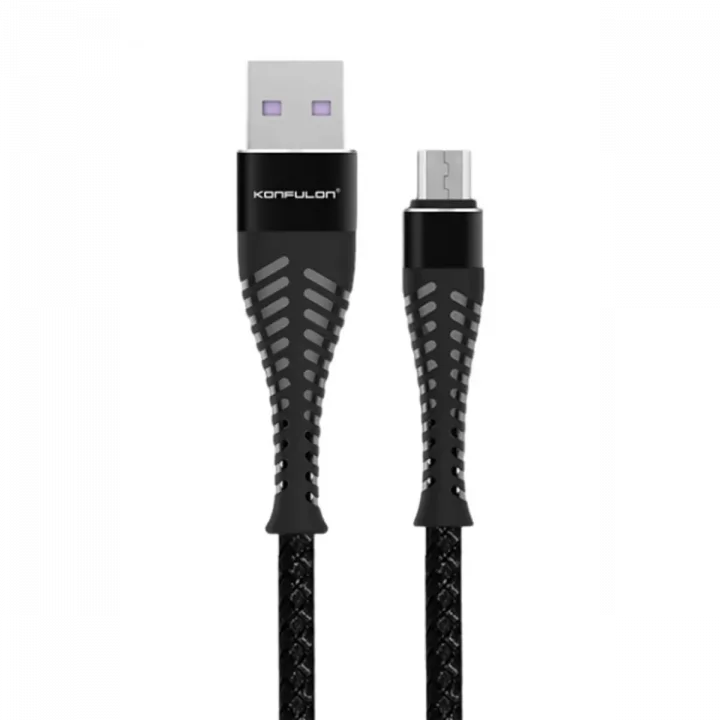 Mey İthalat®  S61 Micro USB Kablo 1.2M 2.1A - Siyah