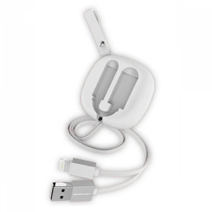 Mey İthalat®  S80 Lightning Kablo iphone Uyumlu 20cm-1M 2A - Beyaz