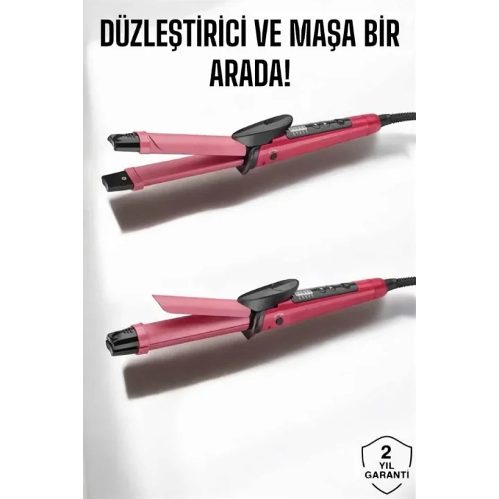 Mey İthalat® Saç Düzleştirici Ve Maşa İkili Saç Şekillendirici (Kopya)