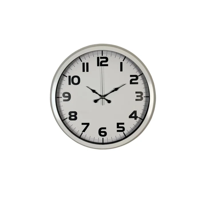 Mey İthalat® Sade Tasarım Beyaz 40 Cm Metal Duvar Saati