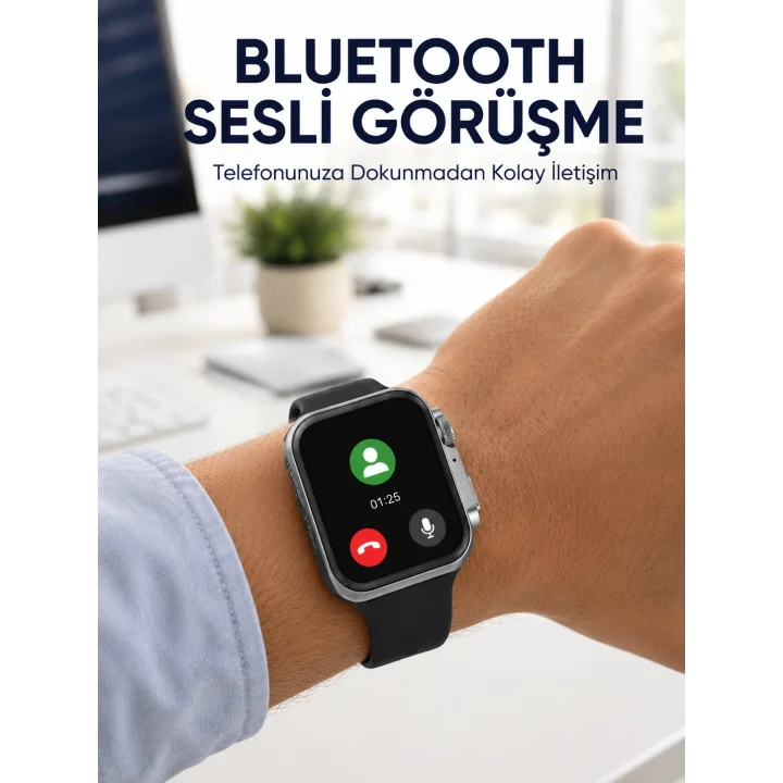 Mey İthalat® Sağlam Kasa Akıllı Saat Yüksek Hafıza ve Akıllı Teknoloji Yeni Nesil