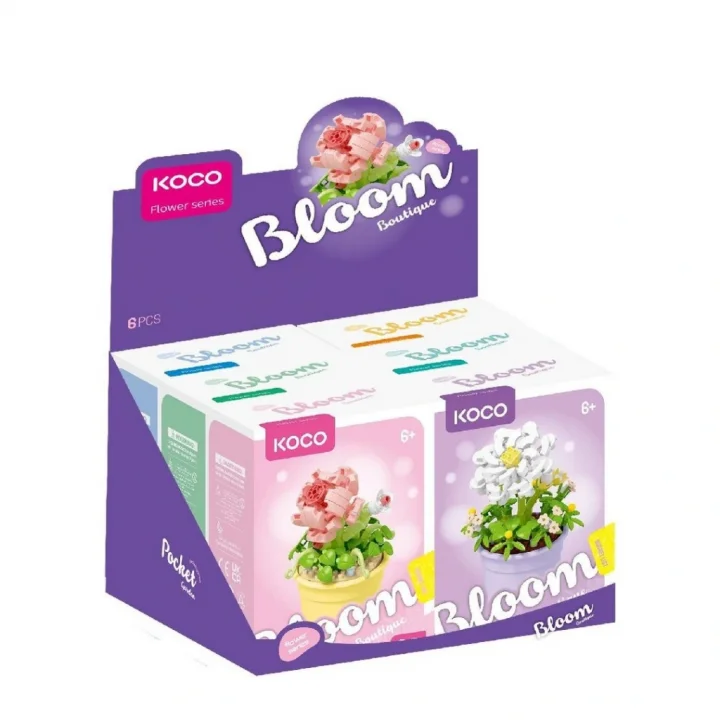 Mey İthalat® Saksı Çiçekleri Serisi 3D Puzzle (Adet Fiyatıdır)