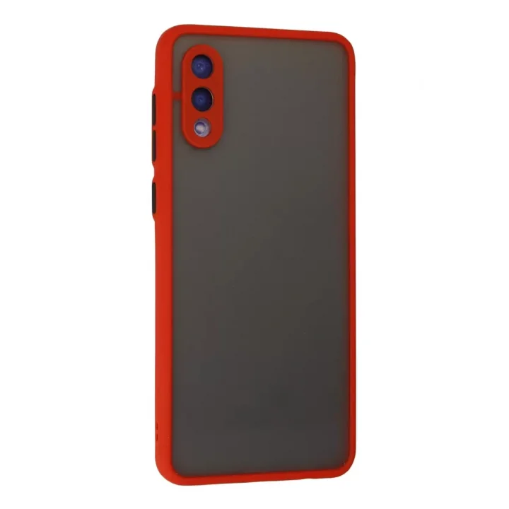 Mey İthalat®  Samsung Galaxy A02 Kılıf Montreal Silikon Kapak - Kırmızı