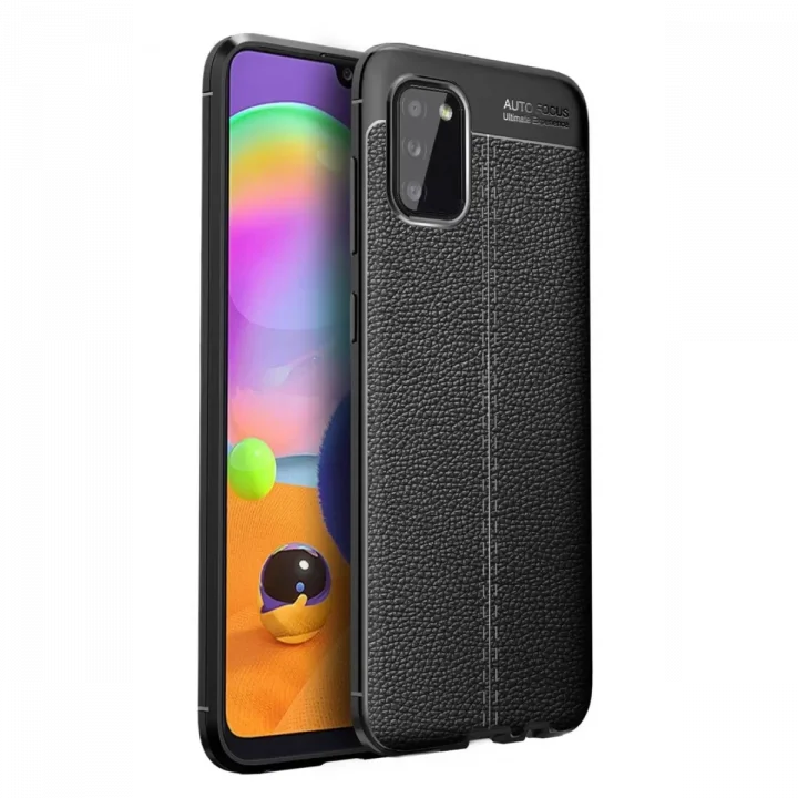 Mey İthalat®  Samsung Galaxy A02S Kılıf Auto Focus Kapak - Siyah