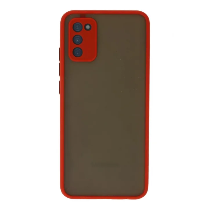 Mey İthalat®  Samsung Galaxy A02S Kılıf Montreal Silikon Kapak - Kırmızı