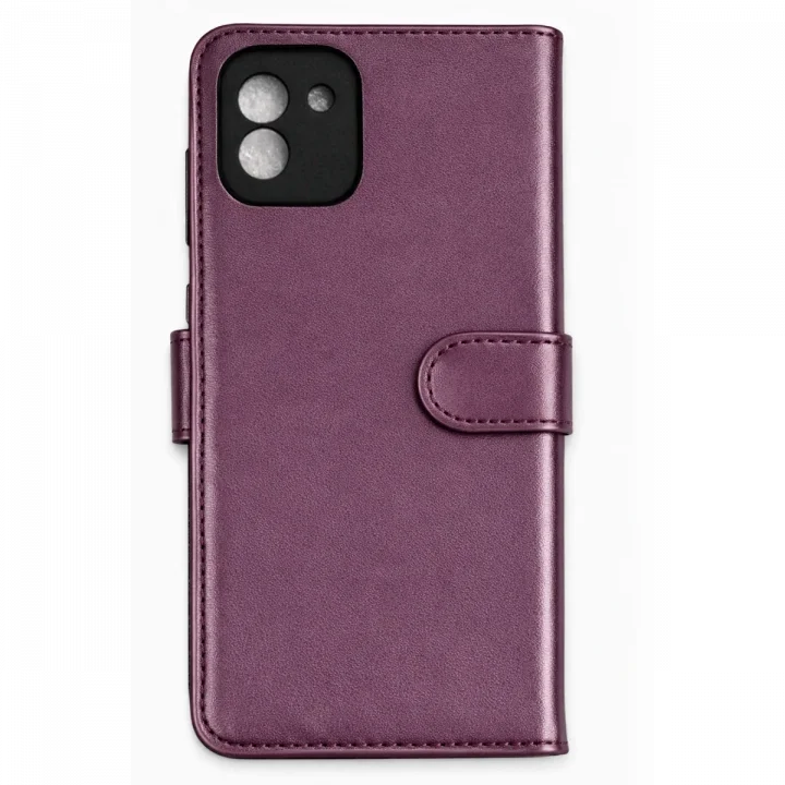 Mey İthalat®  Samsung Galaxy A03 Core Kılıf Trend S Plus Kapaklı Kılıf - Mor