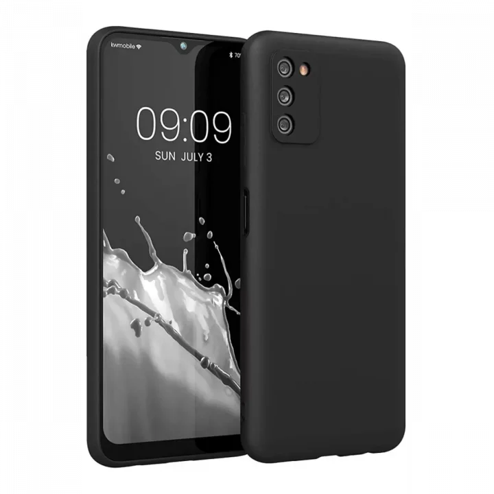 Mey İthalat®  Samsung Galaxy A03S Kılıf First Silikon - Siyah