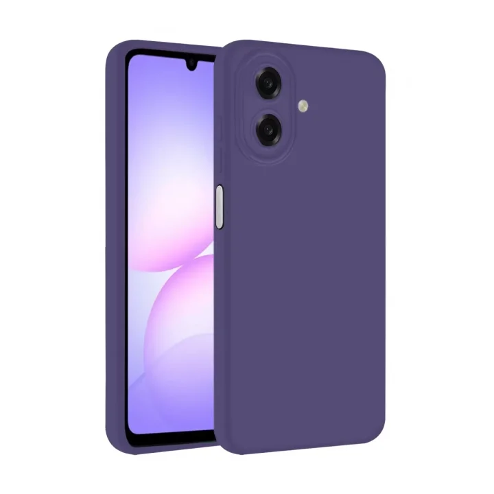 Mey İthalat®  Samsung Galaxy A07 4G First Silikon - Mürdüm