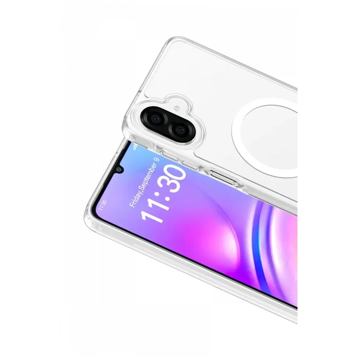 Mey İthalat®  Samsung Galaxy A07 4G Jota Magsafe Kapak - Şeffaf