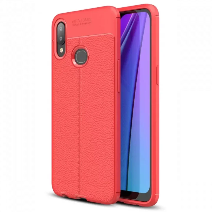 Mey İthalat®  Samsung Galaxy A10S Kılıf Auto Focus Kapak - Kırmızı