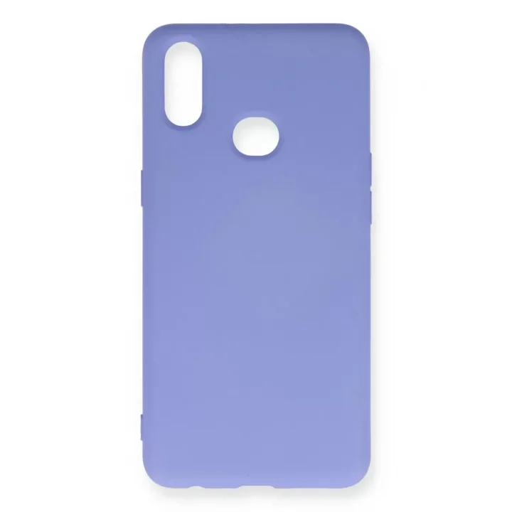Mey İthalat®  Samsung Galaxy A10S Kılıf Nano içi Kadife Silikon - Lila