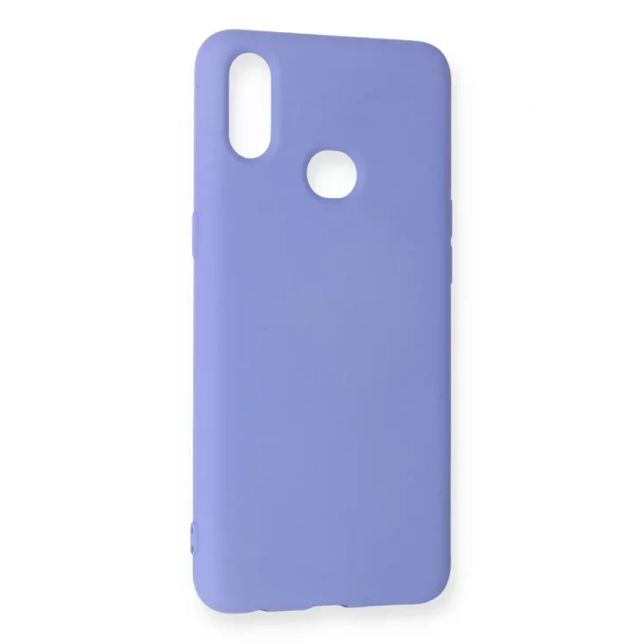 Mey İthalat®  Samsung Galaxy A10S Kılıf Nano içi Kadife Silikon - Lila