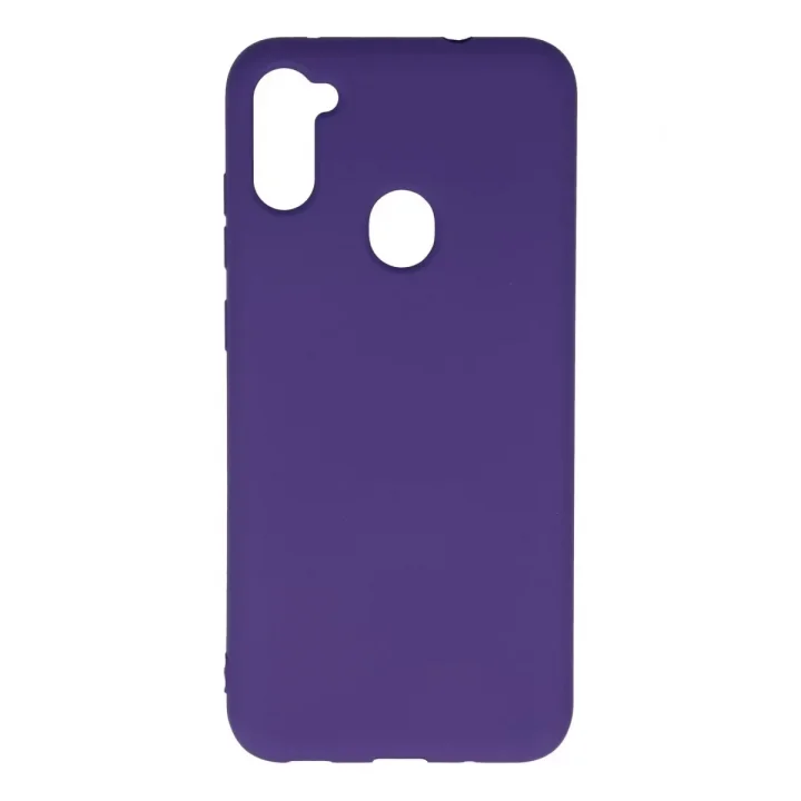 Mey İthalat®  Samsung Galaxy A11 Kılıf Nano içi Kadife Silikon - Mor