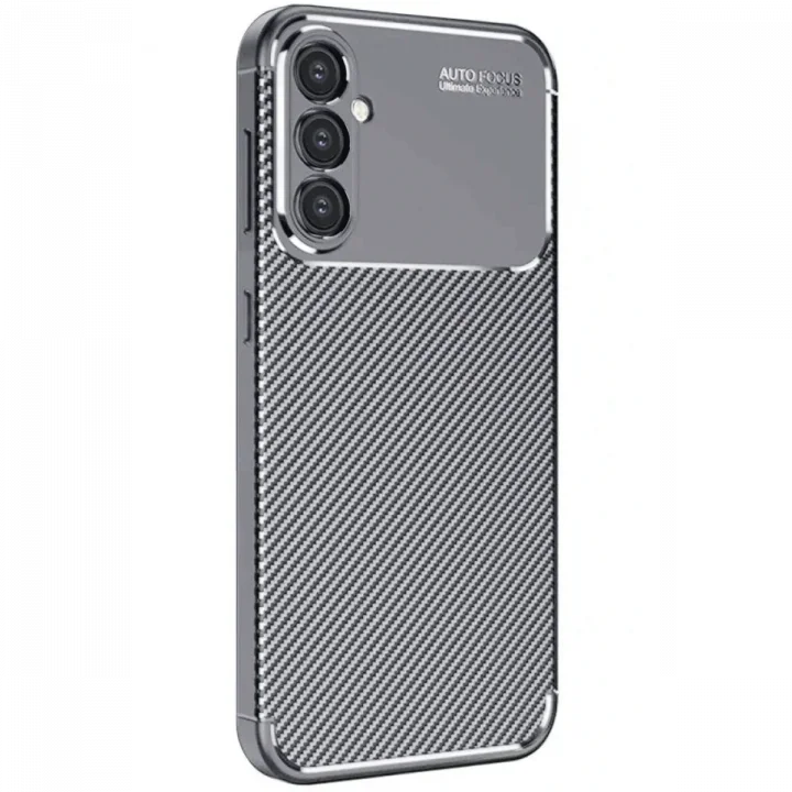 Mey İthalat®  Samsung Galaxy A16 5G Kılıf Auto Focus Karbon Kapak - Gri
