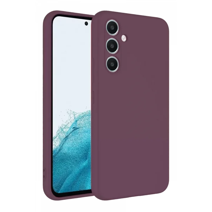 Mey İthalat®  Samsung Galaxy A16 5G Kılıf First Silikon - Mürdüm