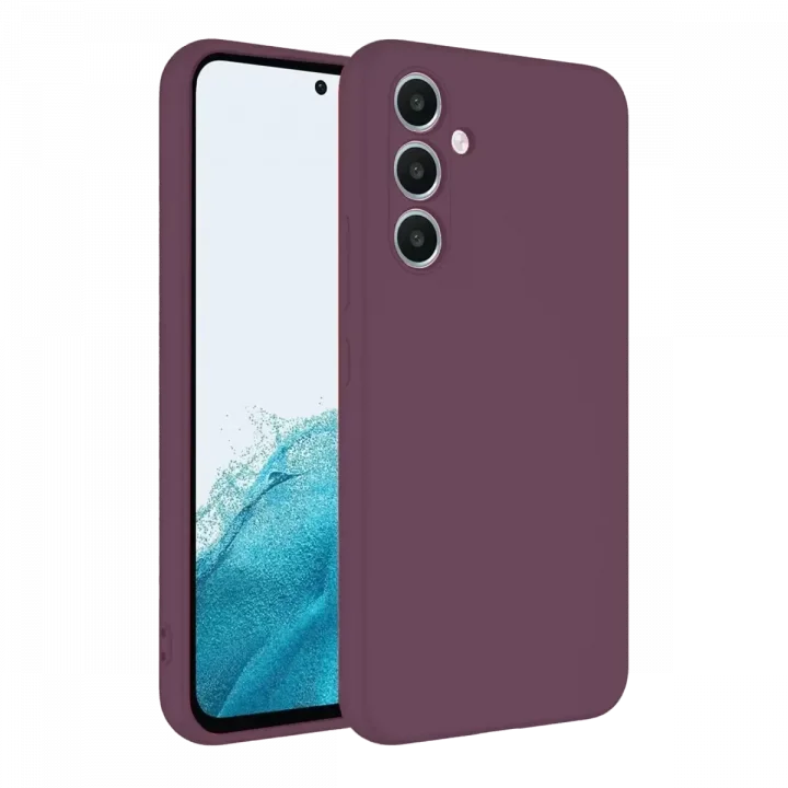 Mey İthalat®  Samsung Galaxy A16 5G Kılıf First Silikon - Mürdüm