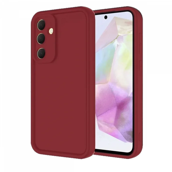 Mey İthalat®  Samsung Galaxy A16 5G Kılıf Viera Silikon - Bordo
