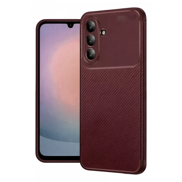 Mey İthalat®  Samsung Galaxy A17 5G Auto Focus Karbon Kapak - Bordo