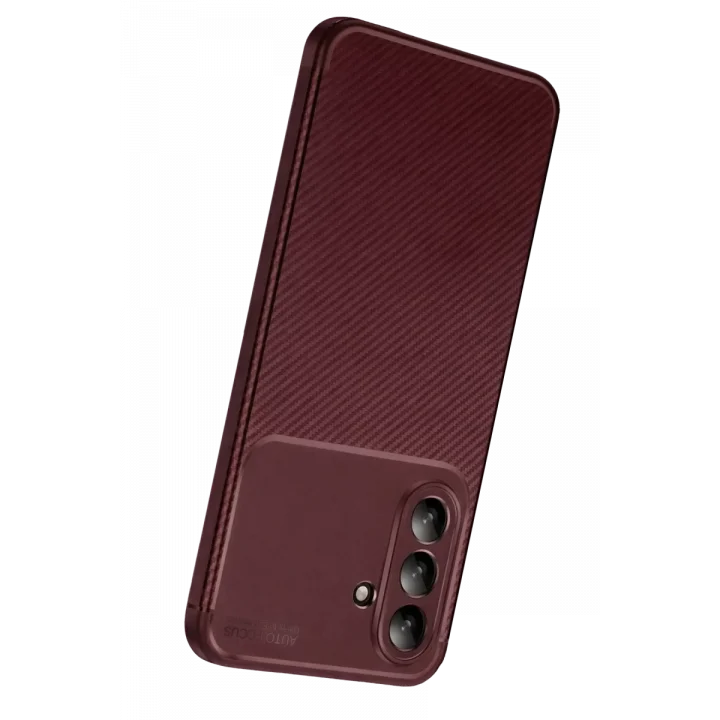 Mey İthalat®  Samsung Galaxy A17 5G Auto Focus Karbon Kapak - Bordo