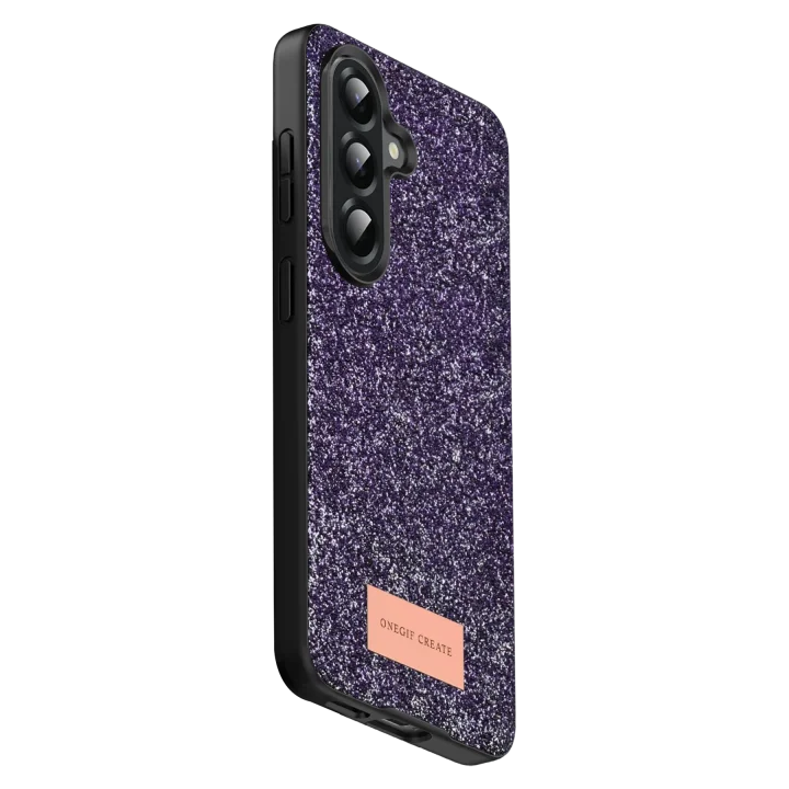 Mey İthalat®  Samsung Galaxy A17 5G Bright Simli Kapak - Derin Mor