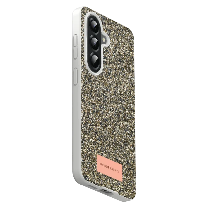 Mey İthalat®  Samsung Galaxy A17 5G Bright Simli Kapak - Gold